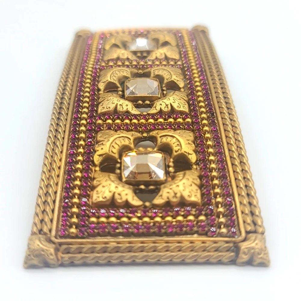 Virgins, Saints & Angels Gothic Revial Belt Buckle w Swarovski Crystal Accents!